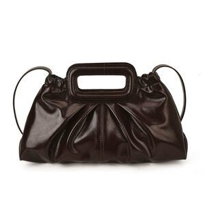 8791 Glossy Vegan Patent Leather Evening Handbag Purse Elegant Small Top
